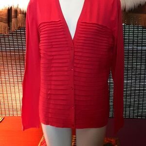 JonesNewYork Pink Sweater ButtonDown‎ XL